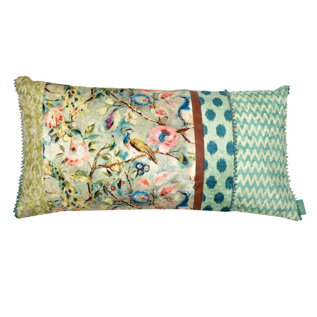 Peacock Lumbar Cushion Cover