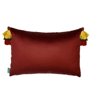 Ikat Floret Lumbar Cushion Cover with Tassels