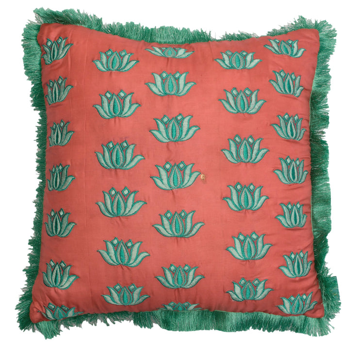 Lotus Boota Cushion Cover