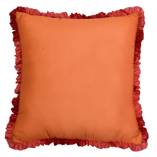Salmon Orange Solid Cushion Cover