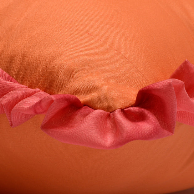 Salmon Orange Solid Cushion Cover