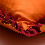 Blaze Orange Solid Cushion Cover