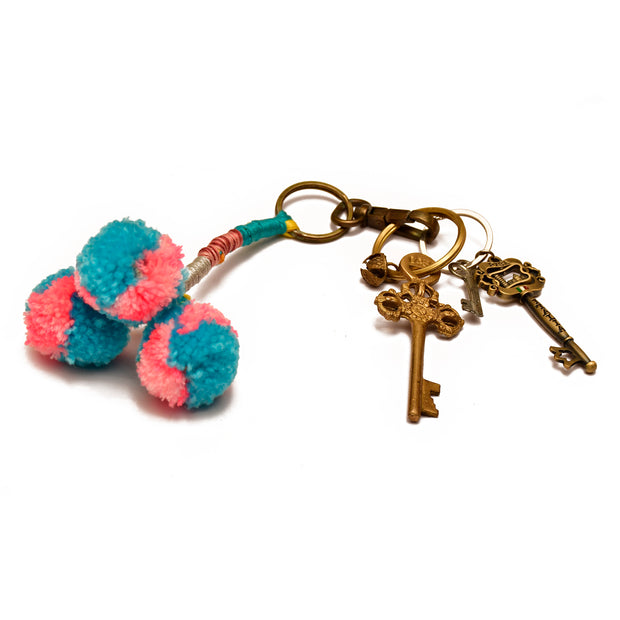 Pom pom Keyring