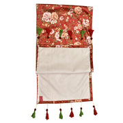 Crimson Peonies Table Runner