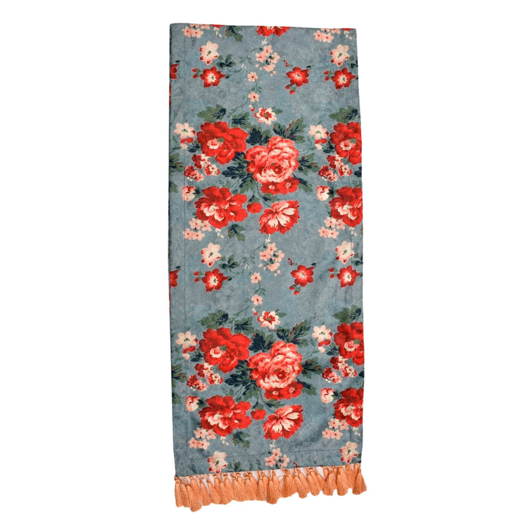 Scarlet Blossom Table Runner