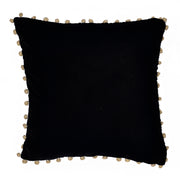 Black Solid Cushion Cover