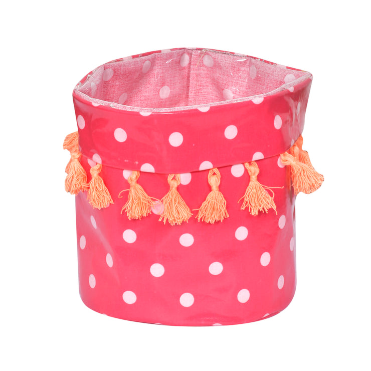 Pretty Polka Planter cum Storage Basket