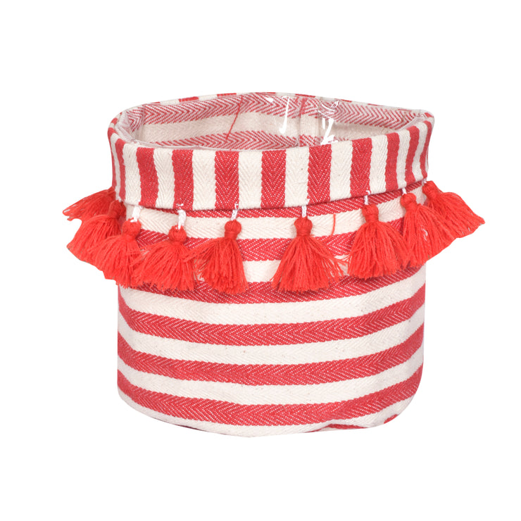 Candy Cane Planter cum Storage Basket