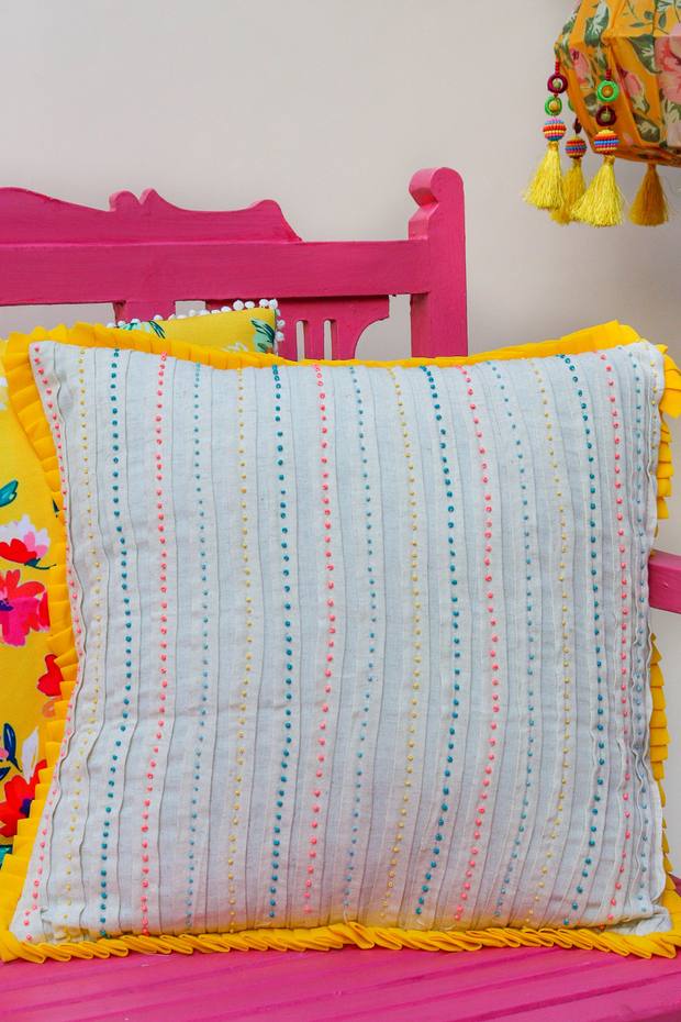 Dots and tuck Cushion Cover