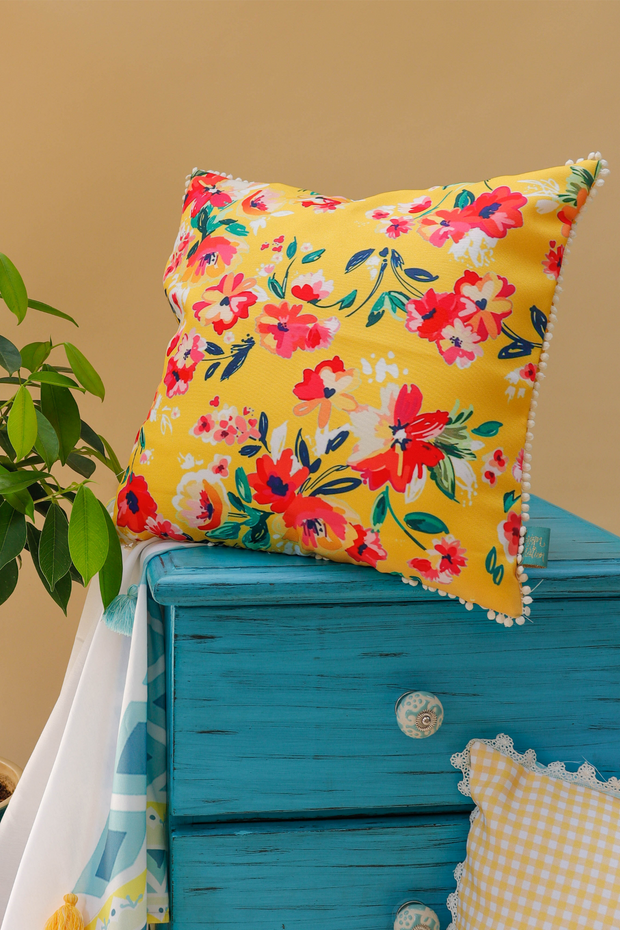 Sunshine floral cushion cover