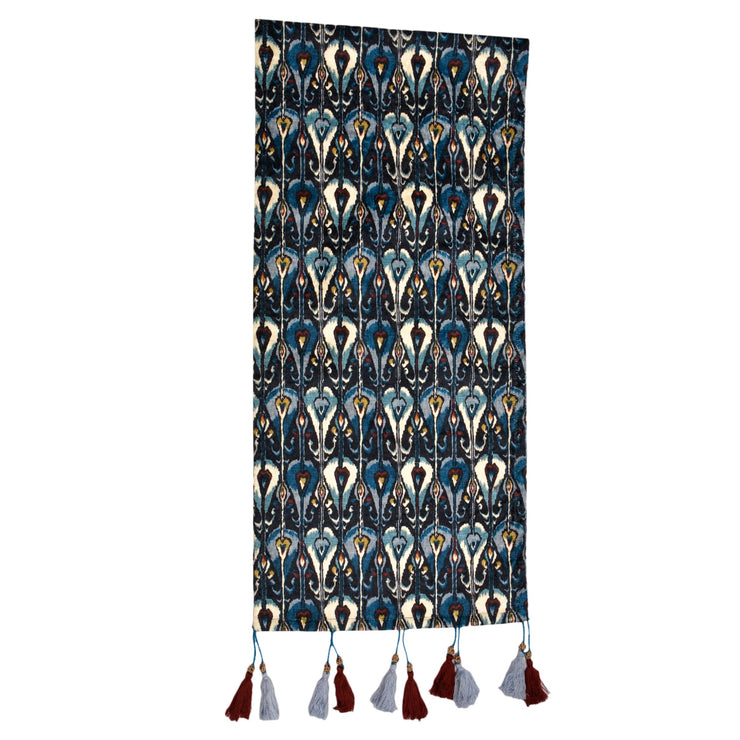 Indigo Ikat Print Table Runner