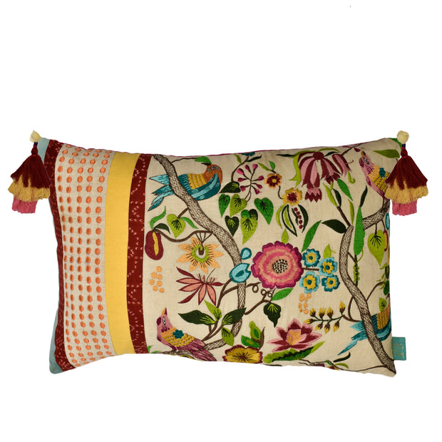 Chidhiya Baagh Lumbar Cushion Cover