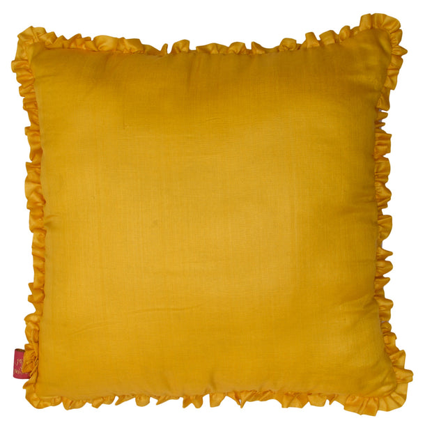 Yellow Solid Color Cushion Cover